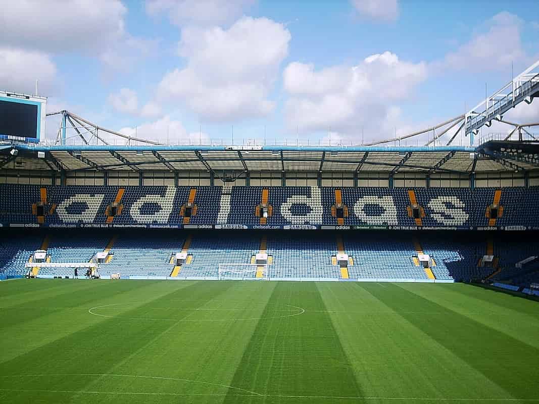 Exterior view of Stamford Bridge stadium, taken August 2007