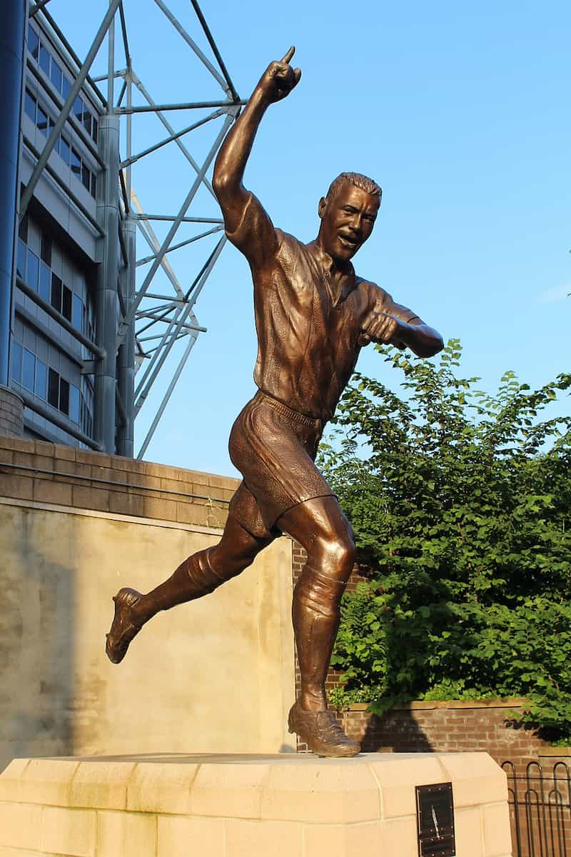 Statue of Alan Shearer outside St James' Park, Newcastle upon Tyne