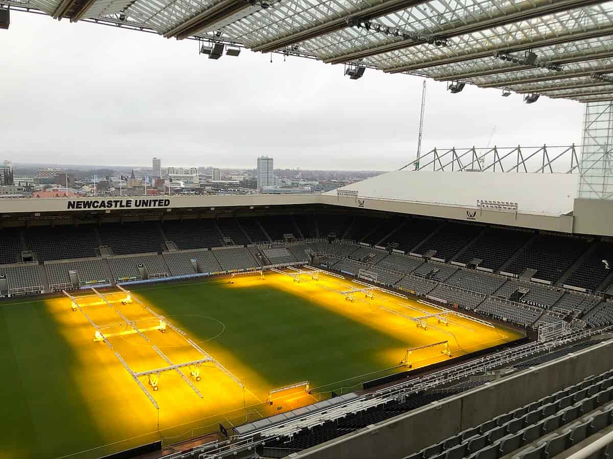 Gallowgate End (south stand) of St James' Park, Newcastle, 3 August 2013