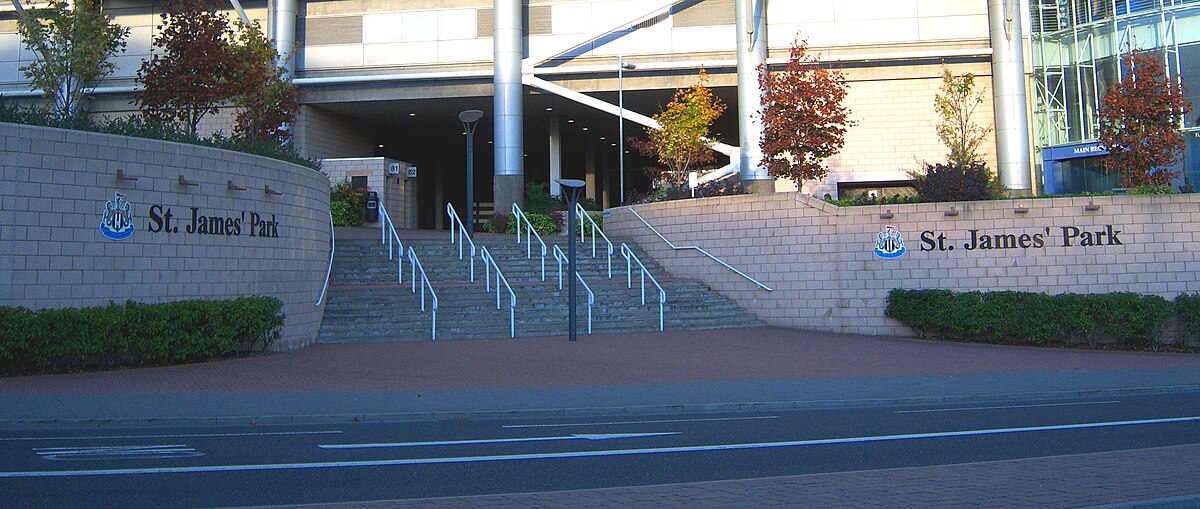 St James' Park stadium in Newcastle, before a Carling Cup match against Chelsea