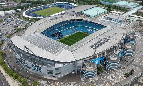 Aerial view of Etihad Stadium, Manchester City